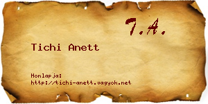 Tichi Anett névjegykártya